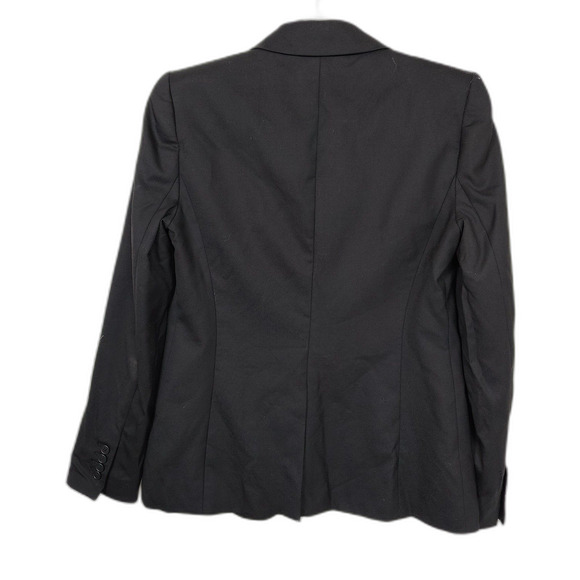 J. Crew Black Lightweight 100% Wool Super 120's Blazer Jacket Women's Size 4 - Picture 7 of 11